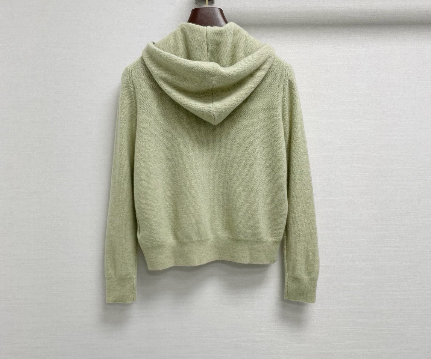LORO PIANA 26S HOODED ZIP-UP KNIT CARDIGAN 857