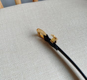 PRADA 25S BELT 15 MM IN BLACK CALFSKIN 571356