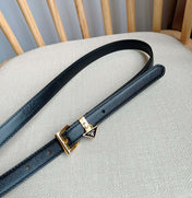 PRADA 25S BELT 15 MM IN BLACK CALFSKIN 571356