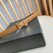 PRADA 25S BELT 15 MM IN BROWN CALFSKIN 571358