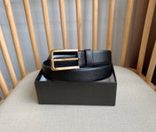 PRADA 25S BELT 30 MM IN BLACK CALFSKIN 580045