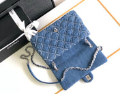 CC MINI 25 CLASSIC BAG IN BLUE COBALT DENIM