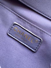 CHANEL 25S BACKPACK 21 CM IN PURPLE LAMBSKIN