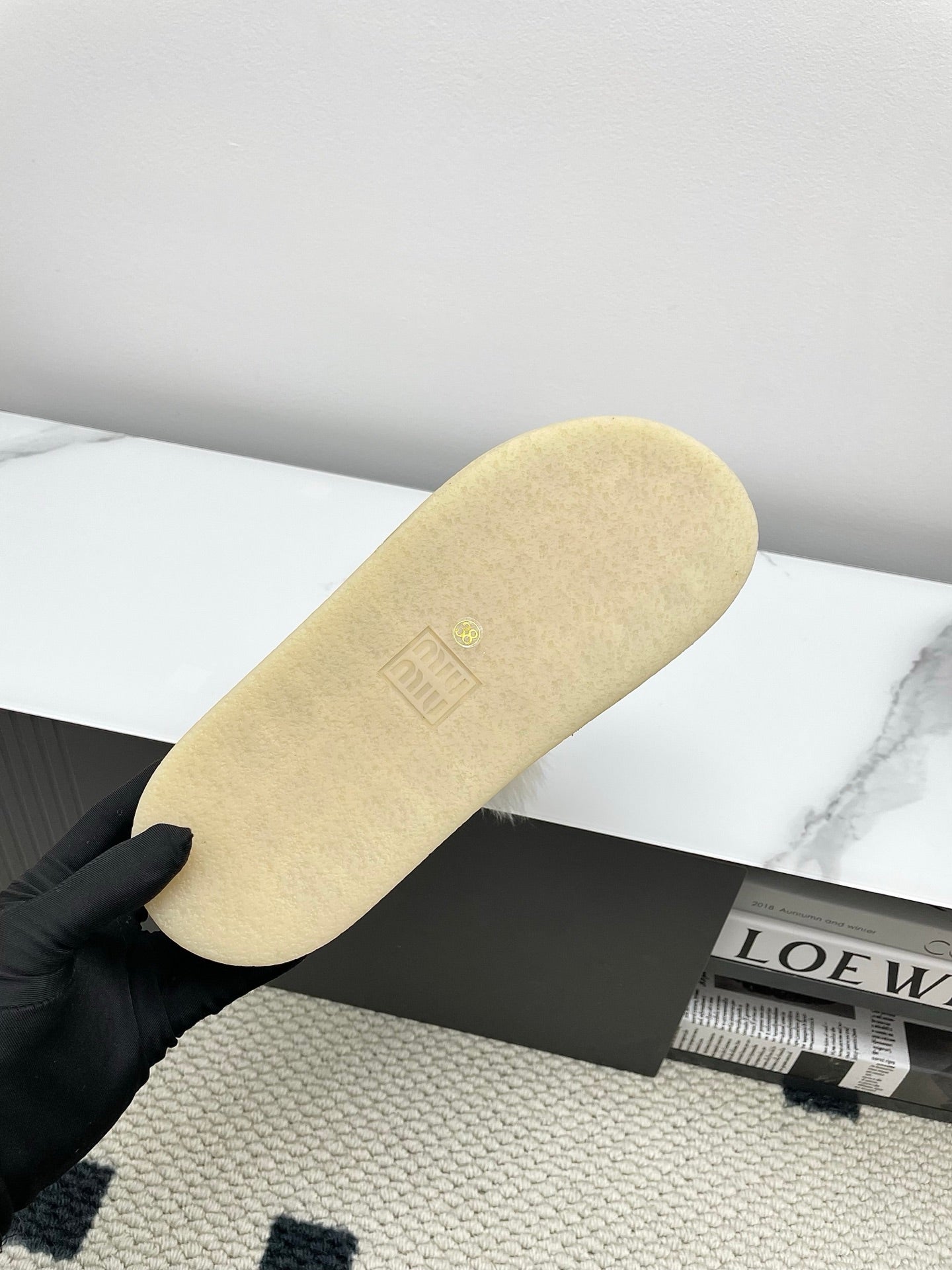 MIUMIU 26S ANKLE SHEARLING BOOTS IN DARK BROWN SUEDE