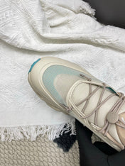 LOEWE 26S CLOUDSOLO SNEAKERS IN LIGHT BLUE AND BEIGE RECYCLED POLYESTER