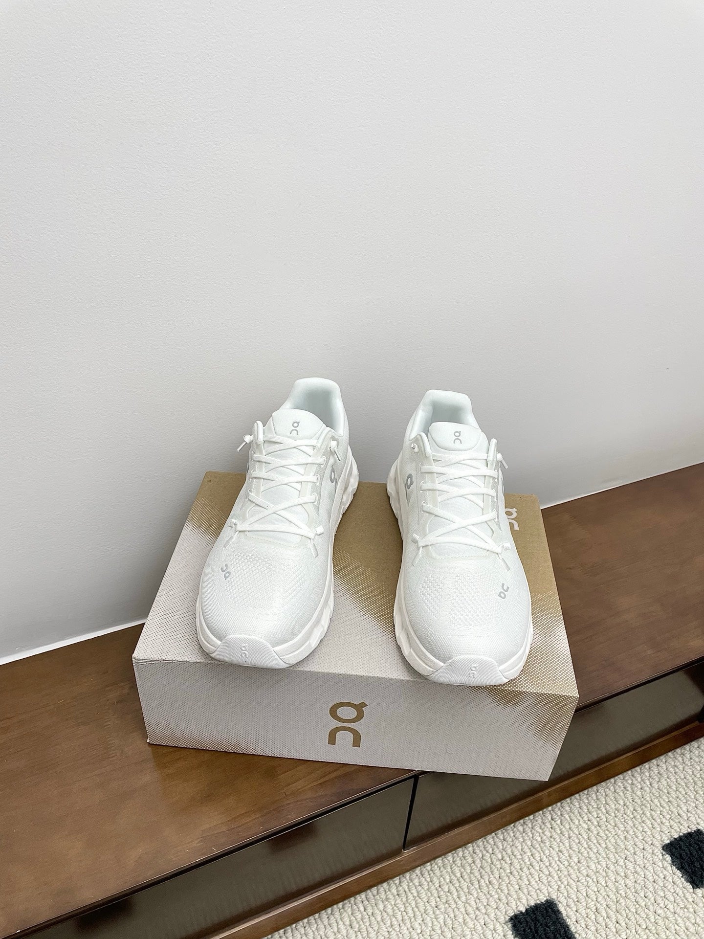LOEWE 26S CLOUDTILT SNEAKER IN WHITE RECYCLED POLYESTER