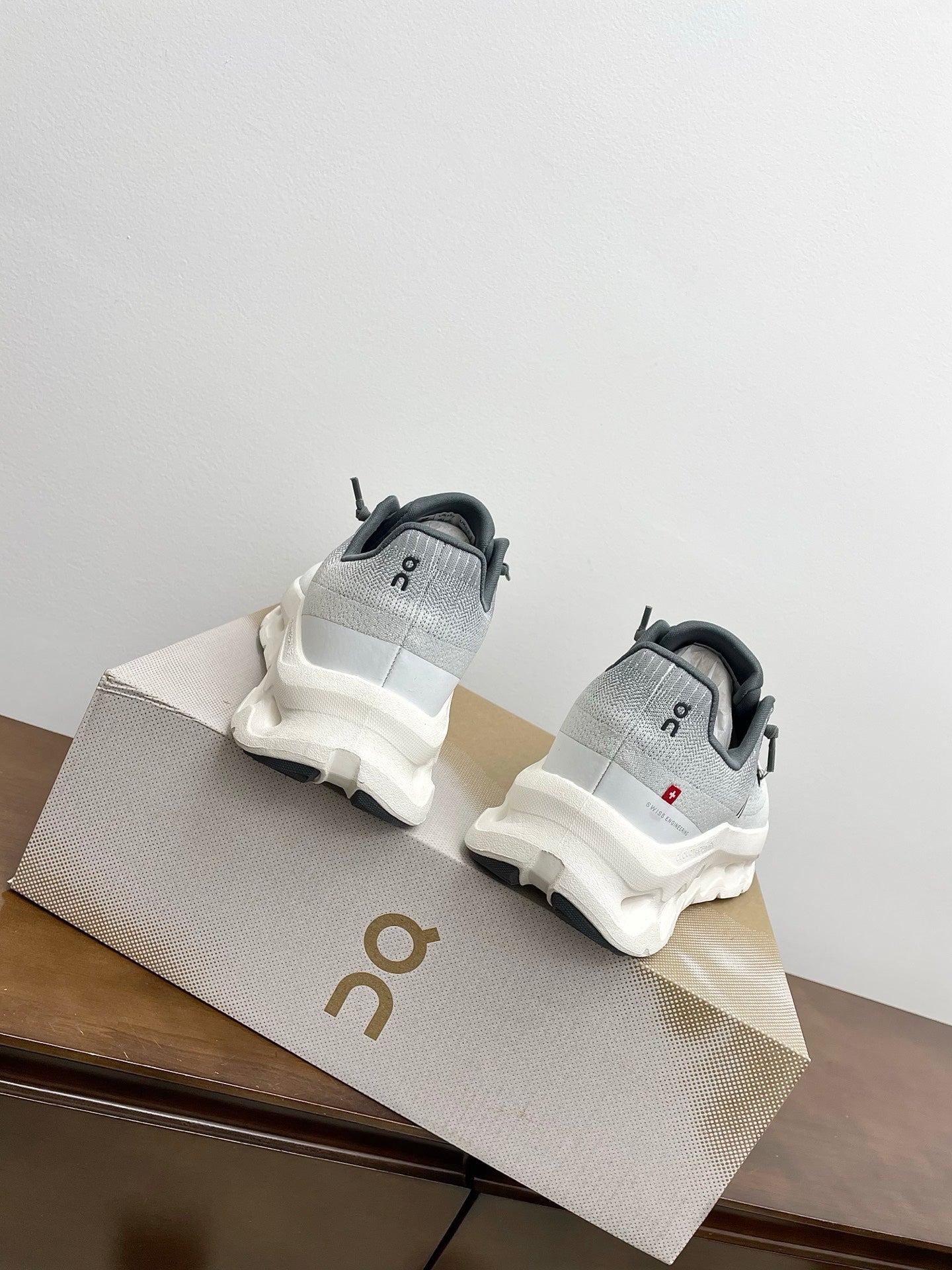 LOEWE 26S CLOUDTILT SNEAKER IN LIGHT GREY RECYCLED POLYESTER