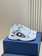 DIOR 26S B30 COUNTDOWN TECH SNEAKER IN WHITE TECHNICAL FABRIC AND SUEDE