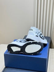 DIOR 26S B30 COUNTDOWN TECH SNEAKER IN WHITE TECHNICAL FABRIC AND SUEDE