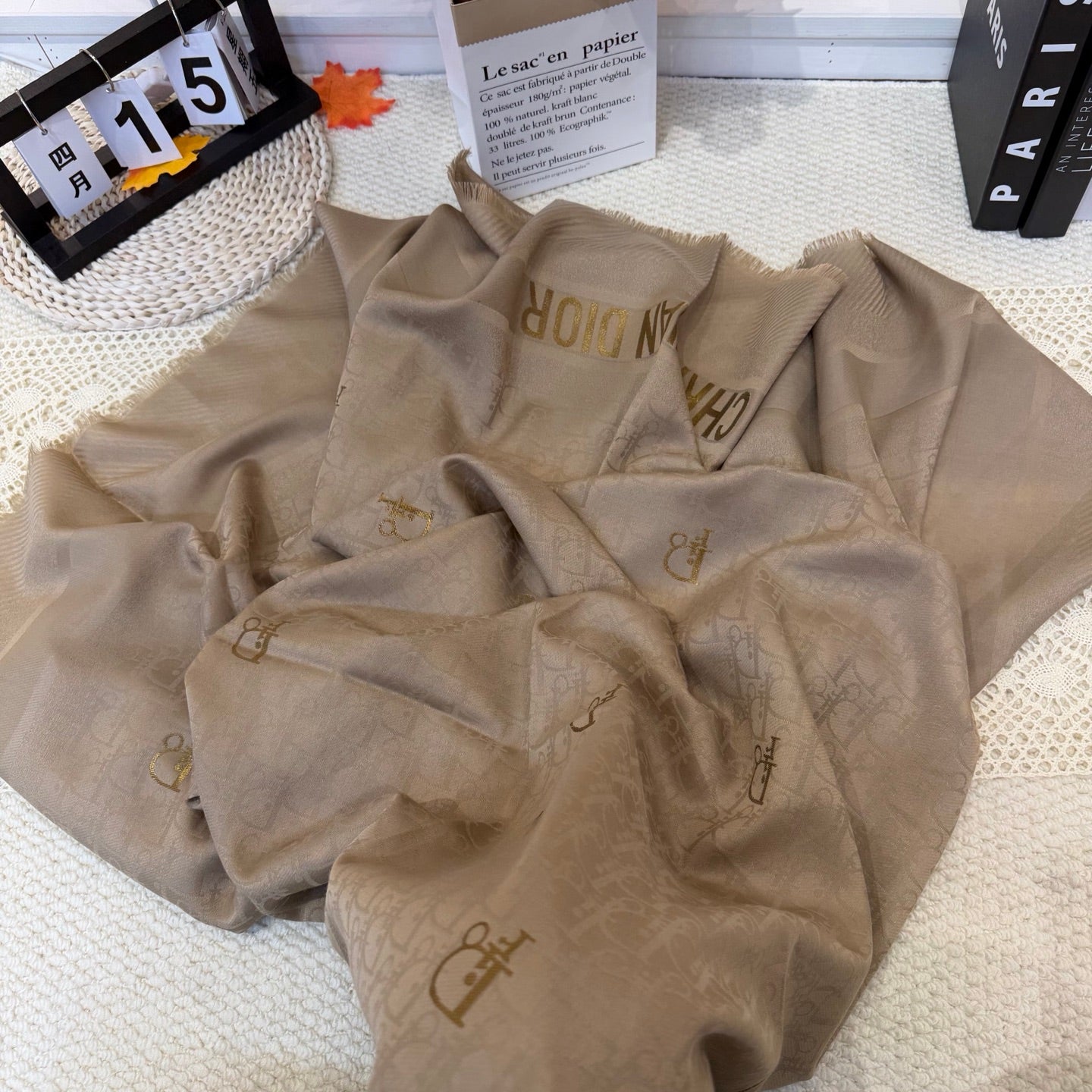 DIOR 26S SCARF 140 IN SILK 281271