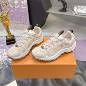 LV 26S RUSH XPLORER SNEAKER IN BEIGE MONOGRAM SUEDE