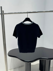 PRADA 25S BEADED CREW NECK SWEATER 313