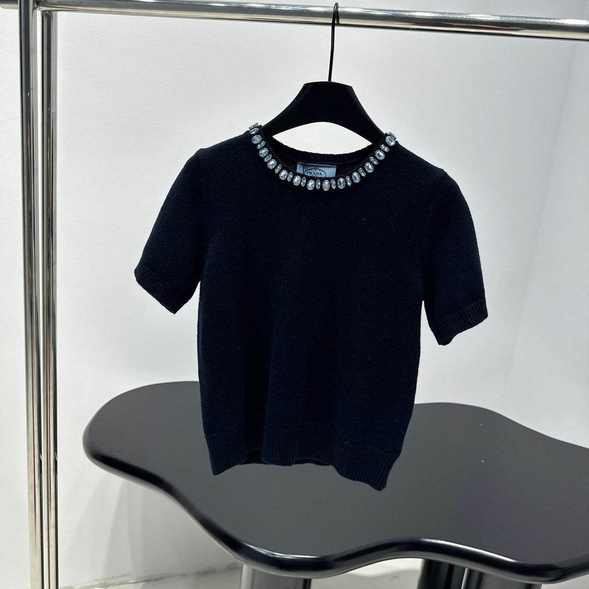 PRADA 25S BEADED CREW NECK SWEATER 313