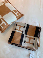 BLANKET 170 CM IN COLORFUL WOOL AND CASHMERE 118341