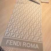 ROMA 190 FF SCRAF IN CAMEL BROWN MIX WHITE WOOL AND CASHMERE