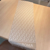 ROMA 190 FF SCRAF IN CAMEL BROWN MIX WHITE WOOL AND CASHMERE