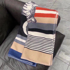 TIGRE BAYADERE BLANKET 170 CM IN COLORFUL CASHMERE 390805