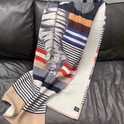 TIGRE BAYADERE BLANKET 170 CM IN COLORFUL CASHMERE 390805