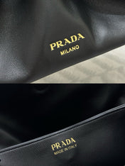 PRADA 25S DADA SMALL BAG 25 IN BLACK CALFSKIN GOLD HARDWARE