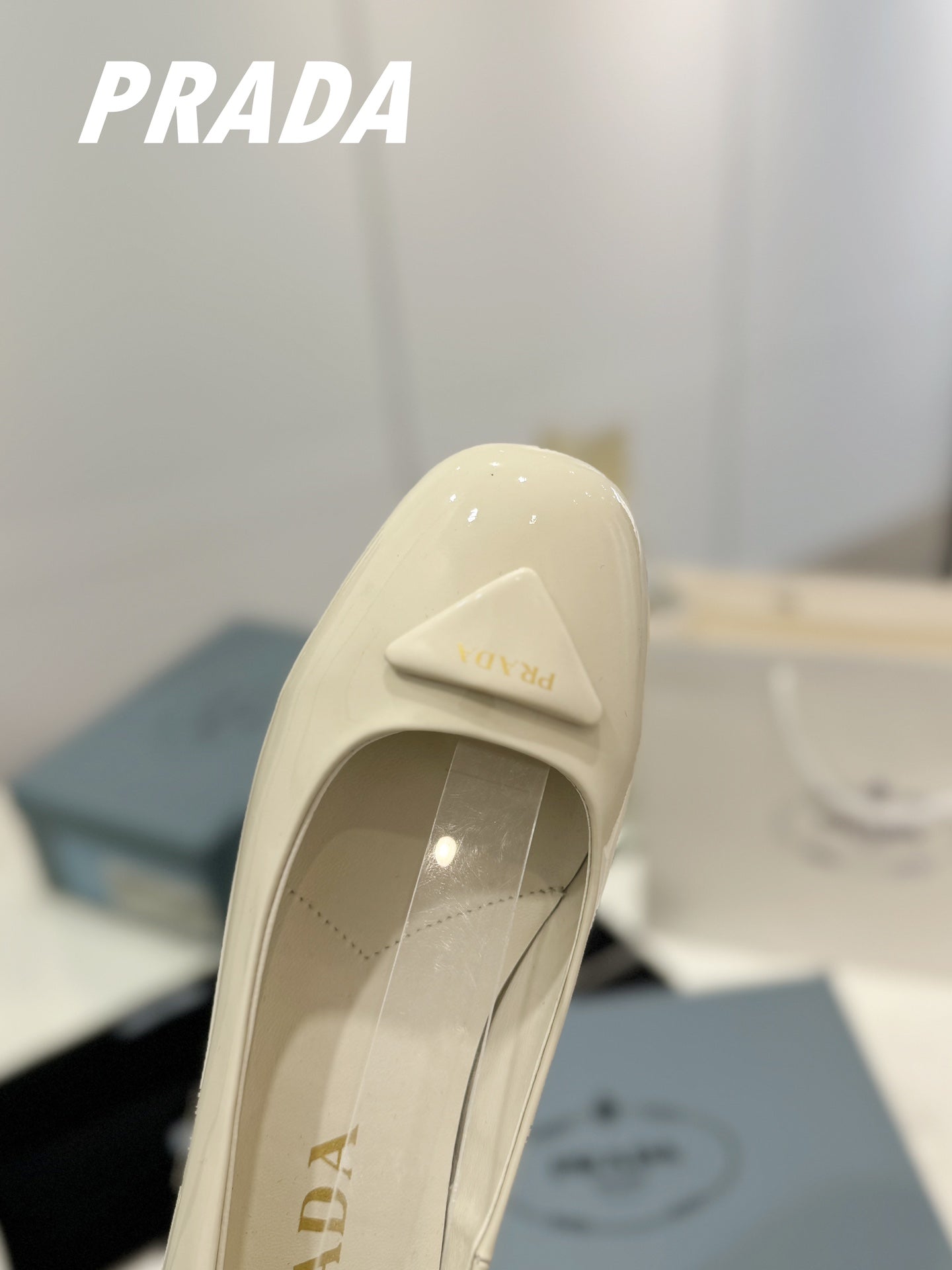 PRA NAPPA MARY JANE PUMPS CREAMY WHITE LAMBSKIN