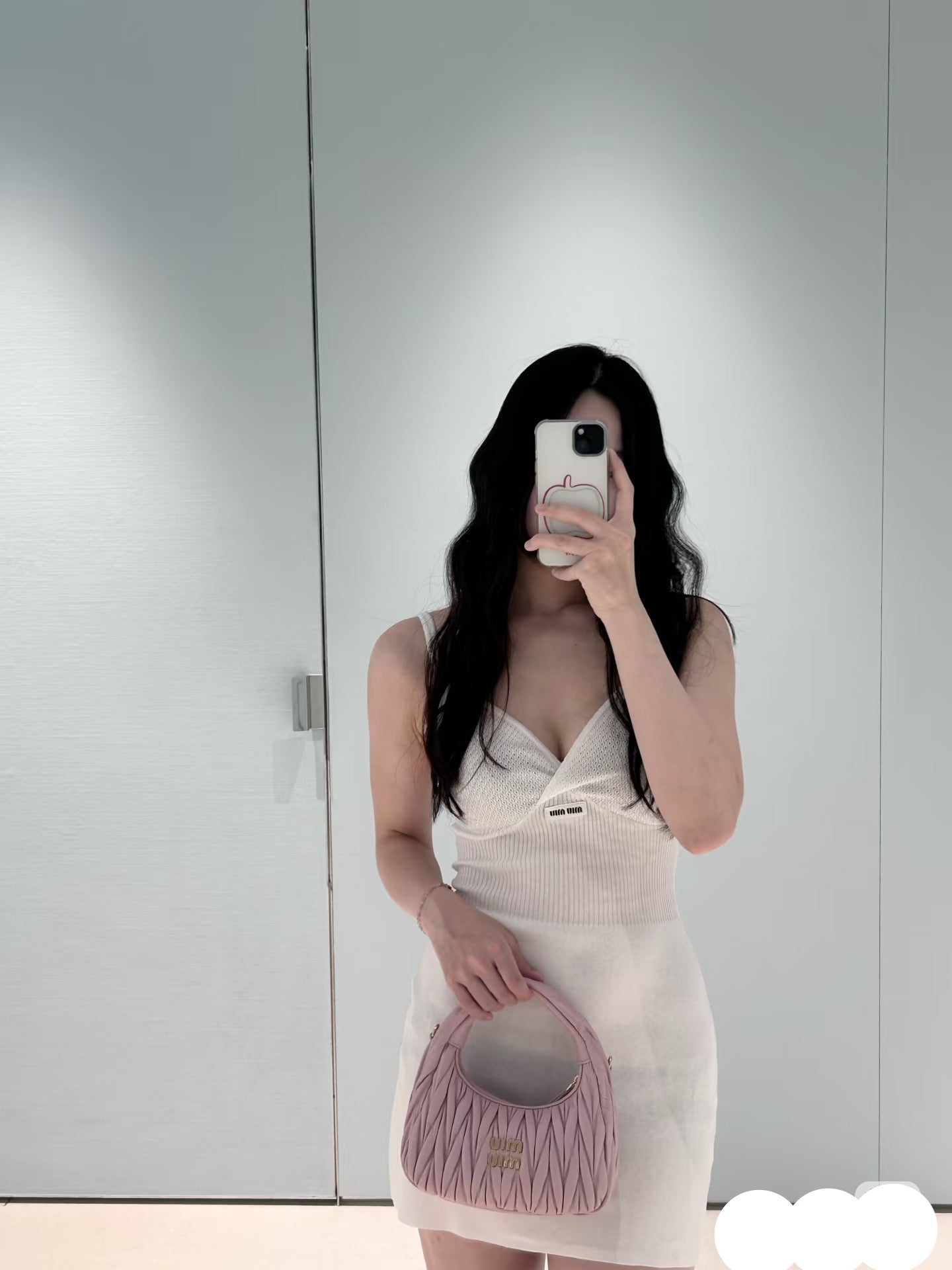 MIUMIU 26S KNIT SLIP DRESS 947