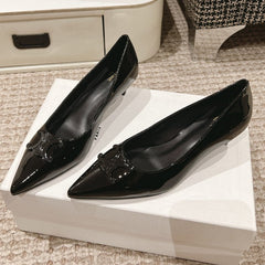 HIGH PUMP 5 CM IN BLACK PATENT CALFSKIN
