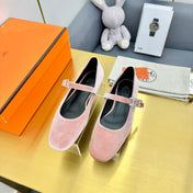 HM BALLET FLATS IN LIGHT PINK SUEDE
