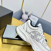 SNEAKER IN WHITE MIX BLACK BREATHABLE FABRIC