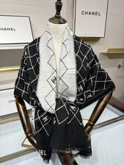 CHANEL 25S SCARF 195 IN CASHMERE 880355