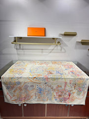 HERMES 25S SCARF 136 IN SILK CASHMERE 989711