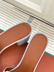 HIGH HEELS IN GREY SUEDE  AND LAMBSKIN