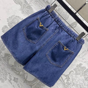 VALENTIN 25S DENIM SHIRT AND SHORTS SET 264676