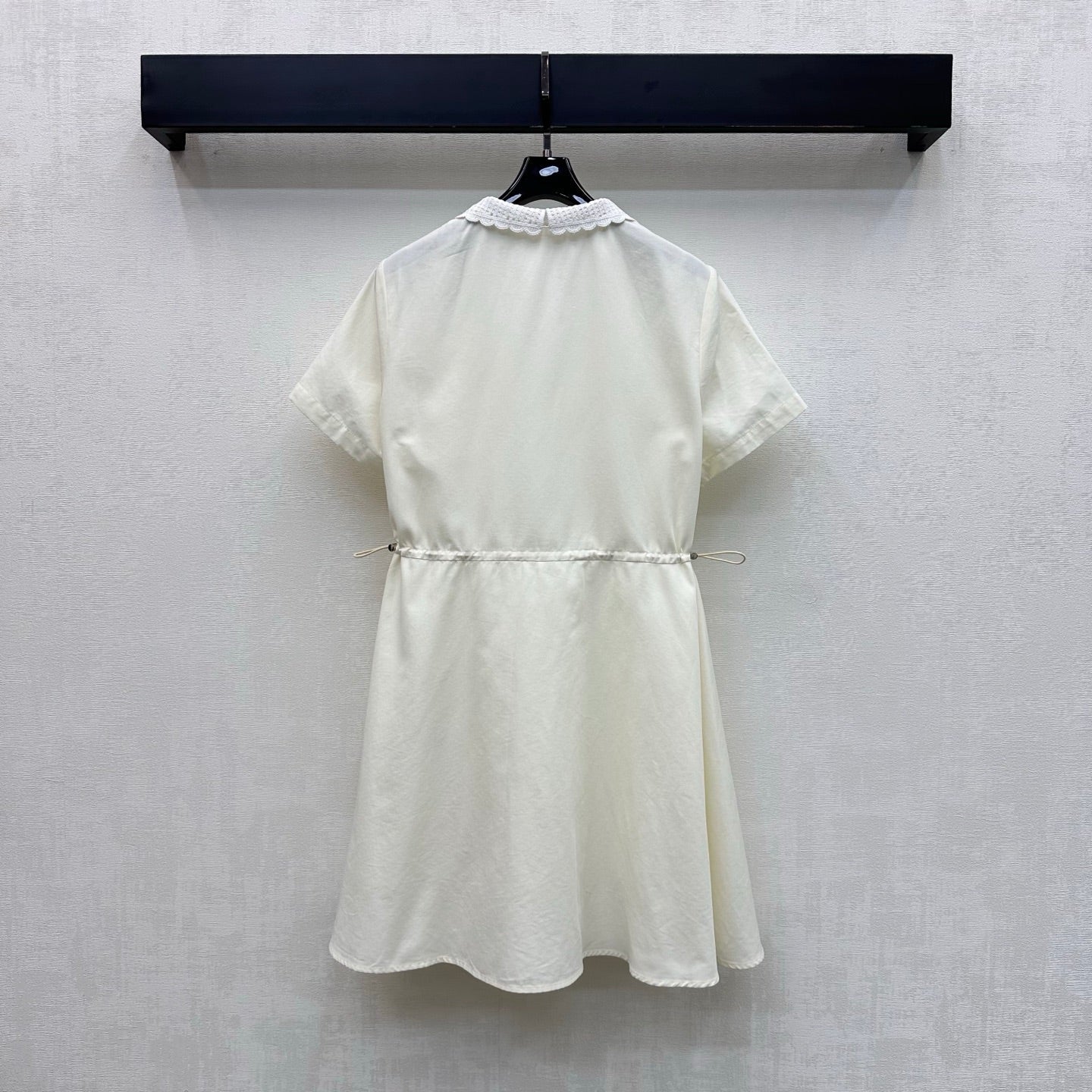 GUCCI 26S SHORT-SLEEVE COLLARED MINI DRESS 481