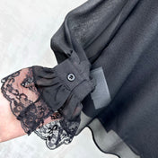 GUCCI 26S LONG-SLEEVE BOW-TIE BLOUSE 476