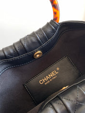 CHANEL 26S HAND BAG LARGE 32 IN PINK SUEDE GOLD HARDWARE