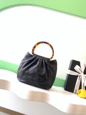CHANEL 26S HAND BAG LARGE 32 IN BLACK LAMBSKIN GOLD HARDWARE