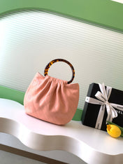 CHANEL 26S HAND BAG MEDIUM 24 IN PINK LAMBSKIN GOLD HARDWARE