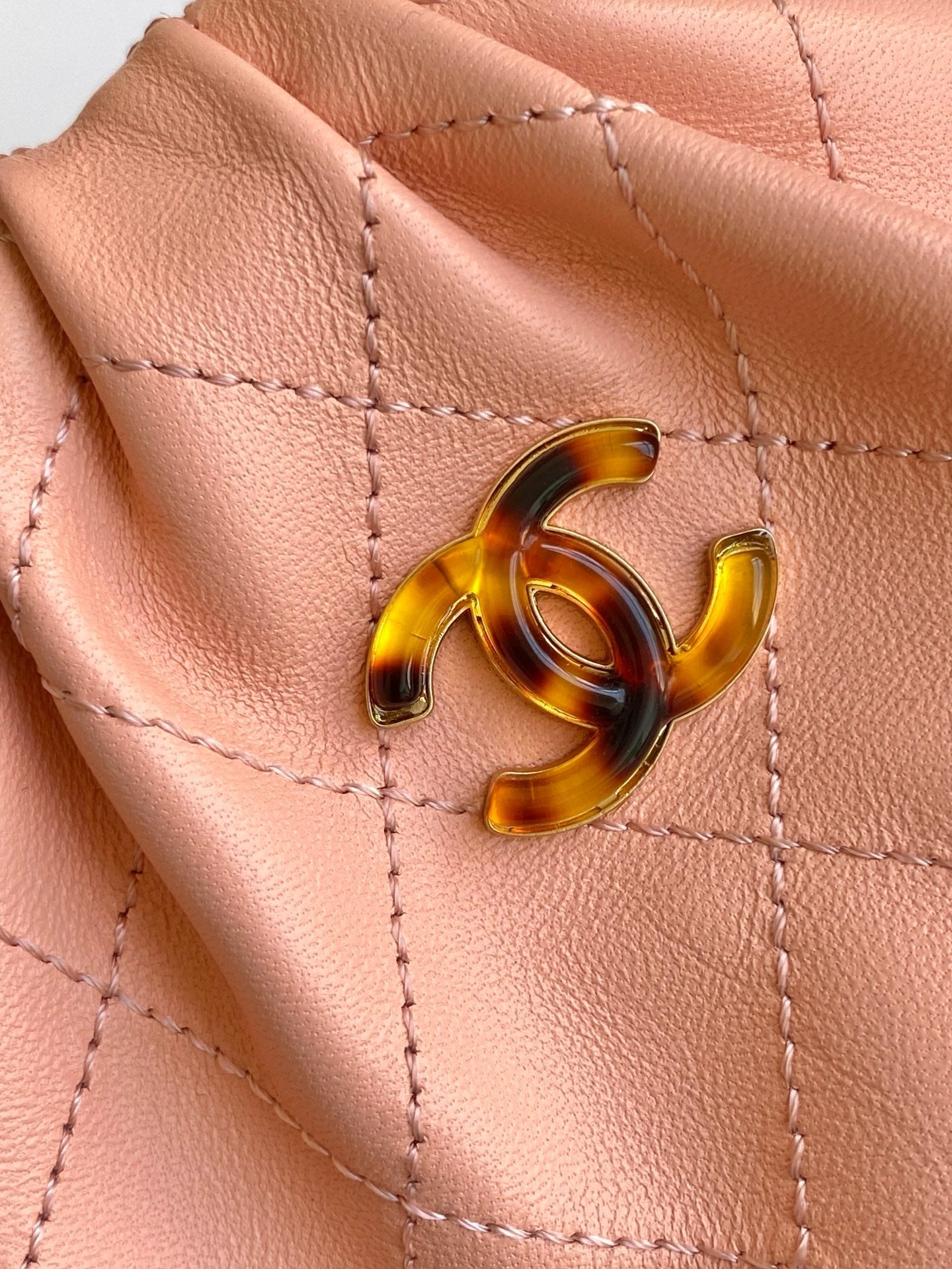 CHANEL 26S TOP HANDLE BAG 12 IN PINK LAMBSKIN GOLD HARDWARE