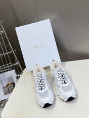 DIOR CHRONO SNEAKER 25S IN WHITE LAMBSKIN AND MESH FABRIC STYLE 2