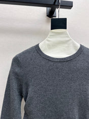 MIUMIU LONG-SLEEVE KNIT TOP STYLE 820