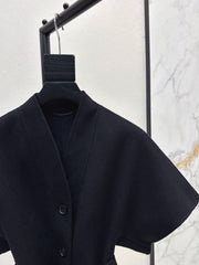 DIOR 25S SHORT DOUBLE-FACED KNIT COAT 586