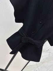 DIOR 25S SHORT DOUBLE-FACED KNIT COAT 586