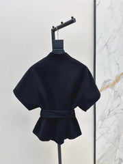 DIOR 25S SHORT DOUBLE-FACED KNIT COAT 586