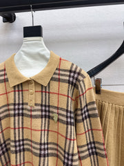 BURBERRY 25S POLO SHIRT AND SKIRT SET 0047