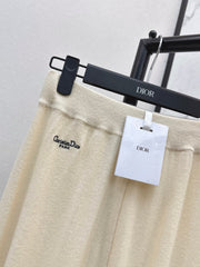 DIOR 25S WIDE-LEG CASHMERE PANTS 570