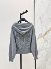 DIOR 25S FLORAL EMBROIDERED HOODIE 592