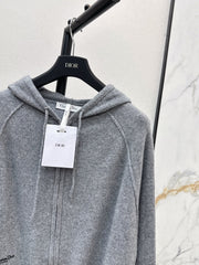 DIOR 25S FLORAL EMBROIDERED HOODIE 592