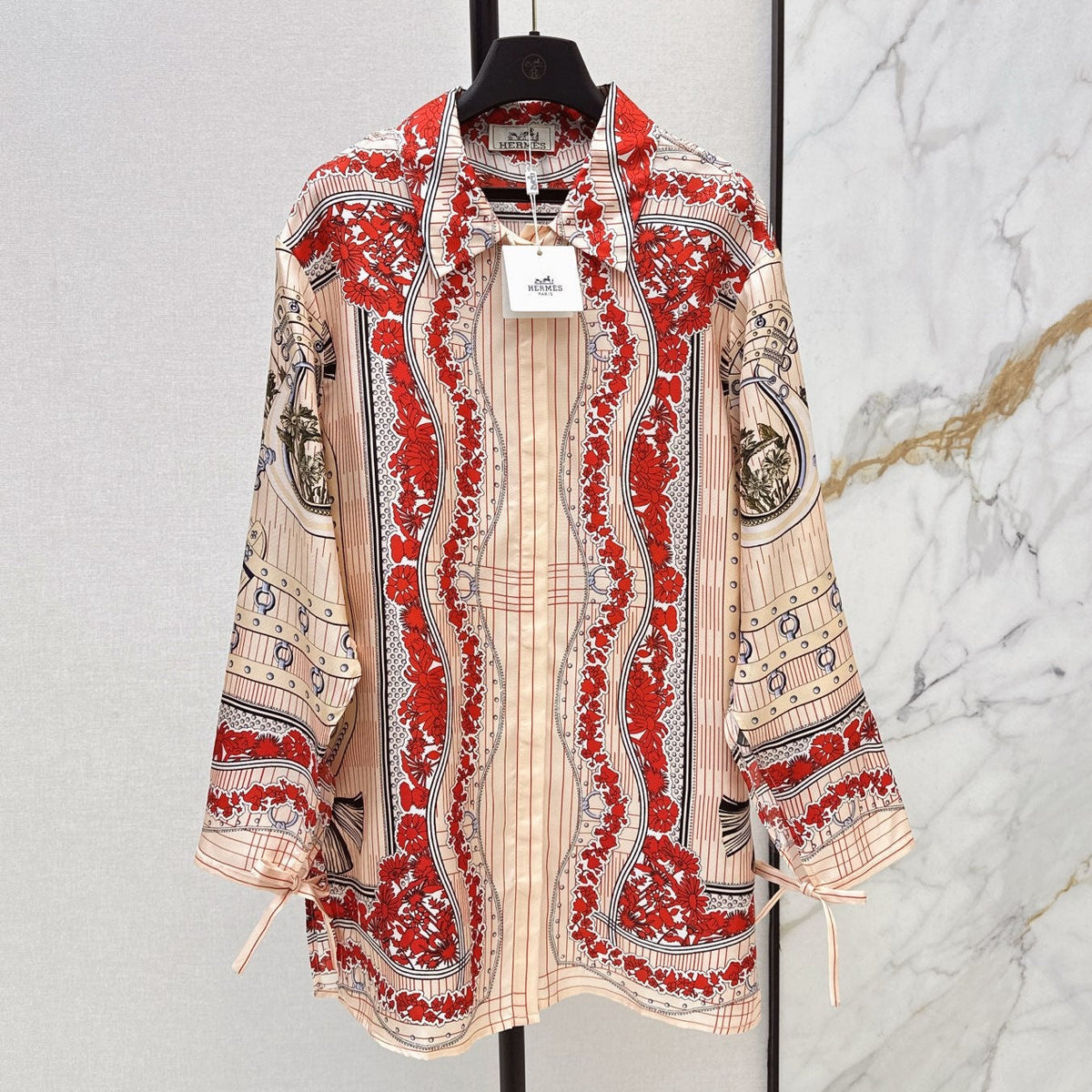 HERMES 25S SILK SHIRT 453