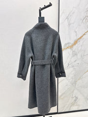 HERMES 25S LONG STAND-COLLAR COAT 451