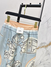 HERMES 25S WIDE‑LEG STRAIGHT PANTS 425
